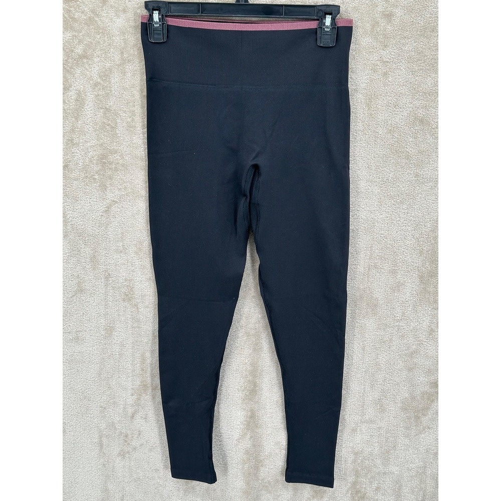 Outdoor Voices Leggings Women Small Black Seamless Rib Gym Athletic Stretch Yoga